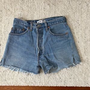 Shop Re/Done Levi Jean Shorts